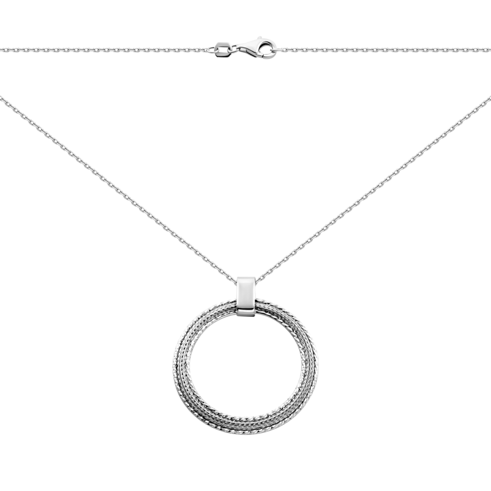 Серебряное колье.Артикул UG53N-01717-1