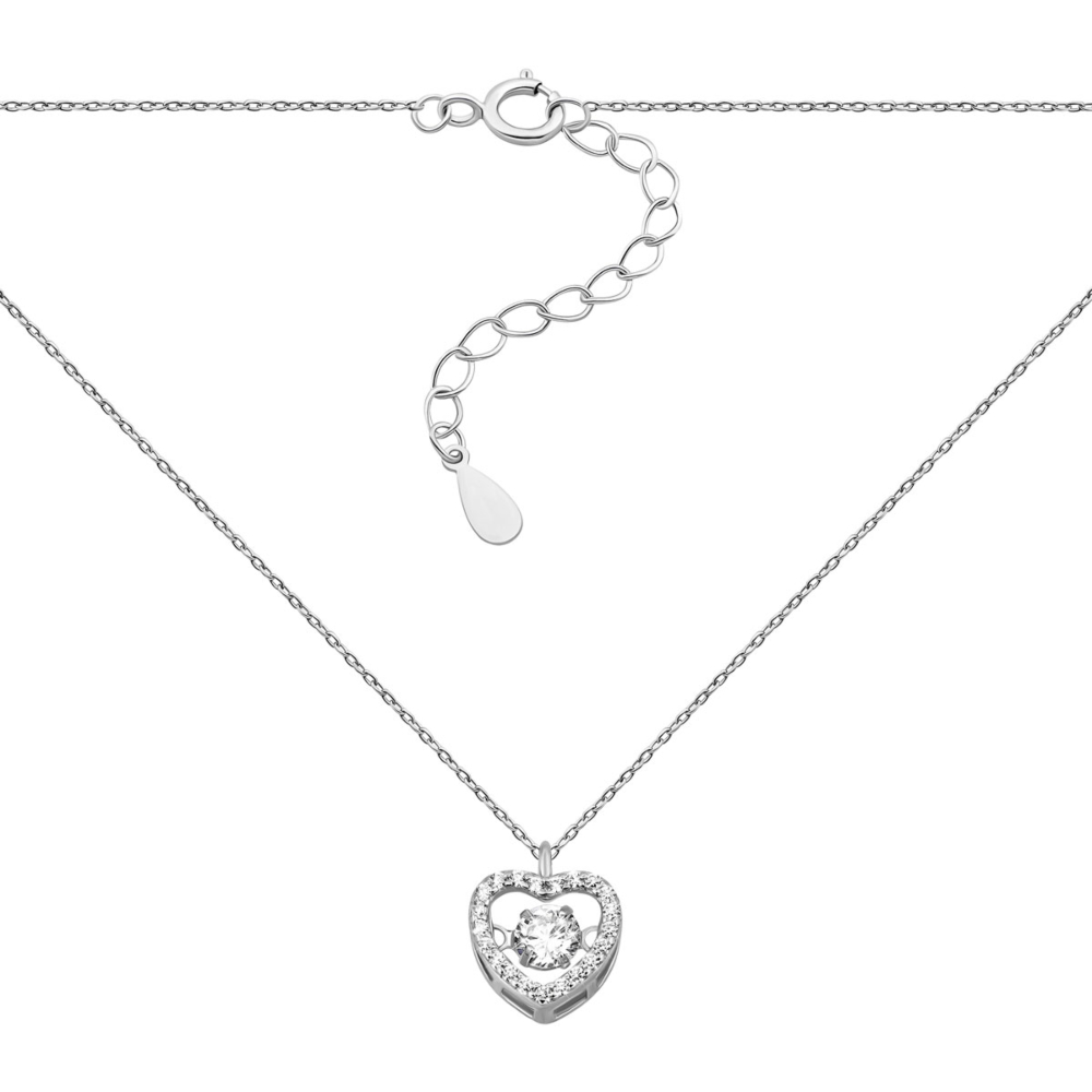 Серебряное колье Сердце.Артикул UG5SN00792