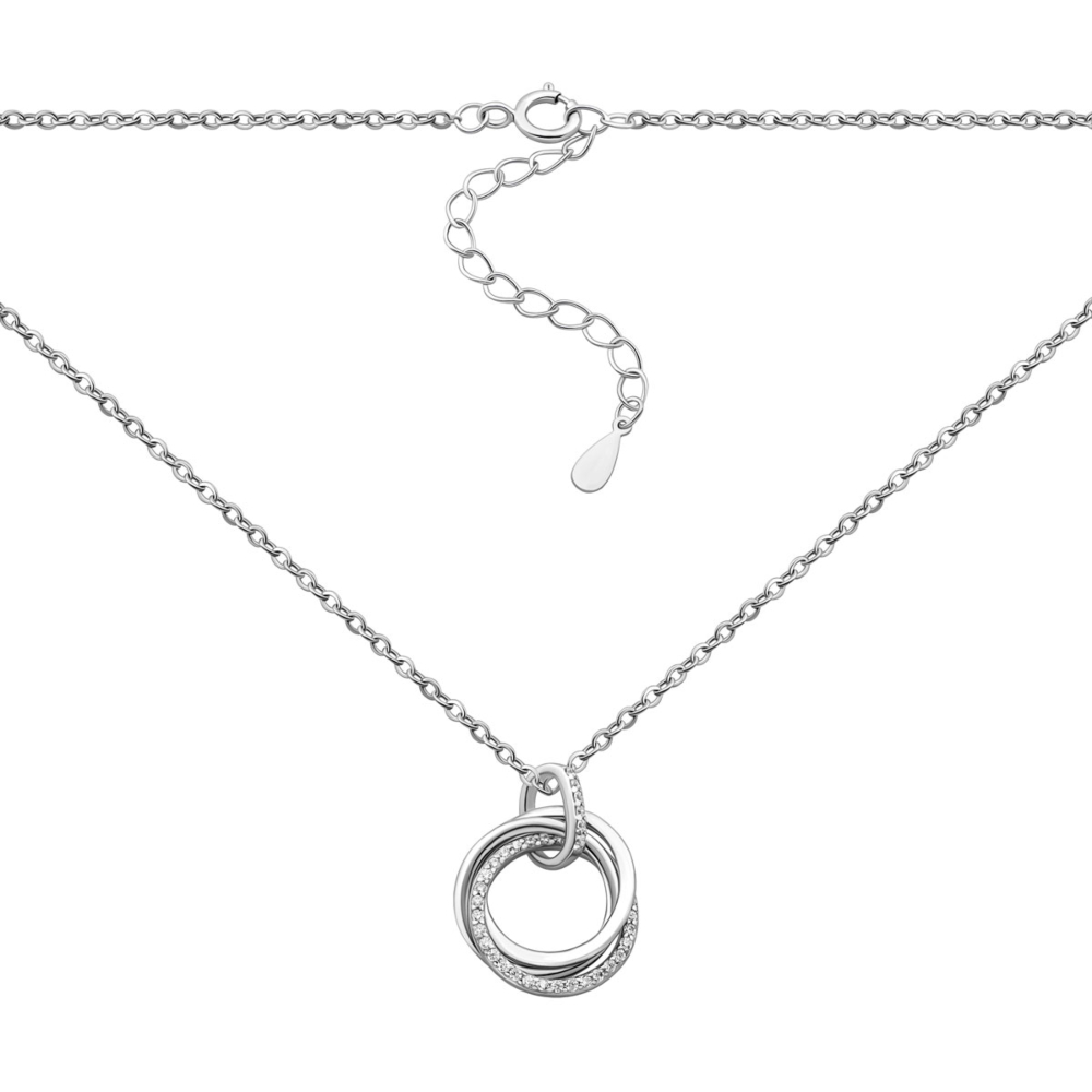 Серебряное колье с фианитами.Артикул UG5SN01777
