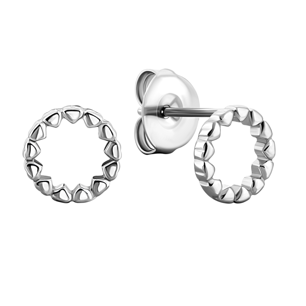 Серебряные пуссеты.Артикул UG51EA10267