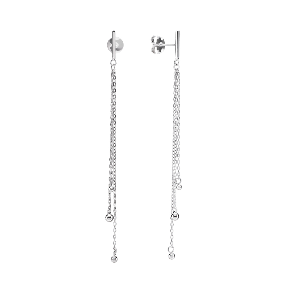 Серебряные серьги-подвески. Артикул UG5B04540