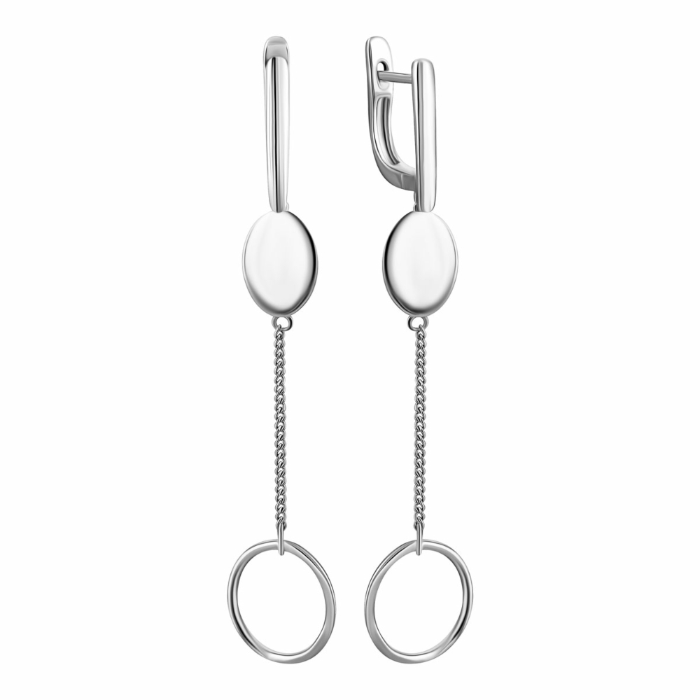 Серебряные серьги-подвески. Артикул UG5EA60409