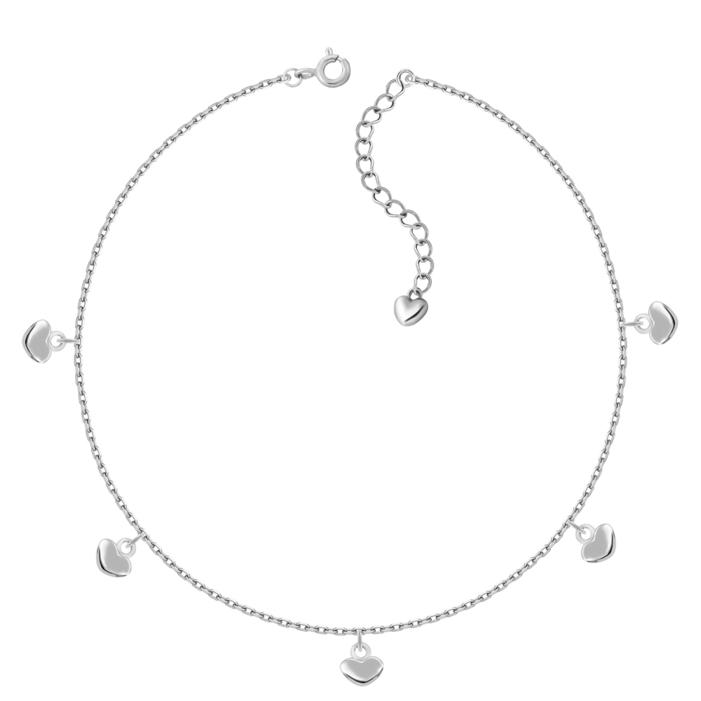 Серебряный браслет на ногу. Артикул UG5BR12211-A