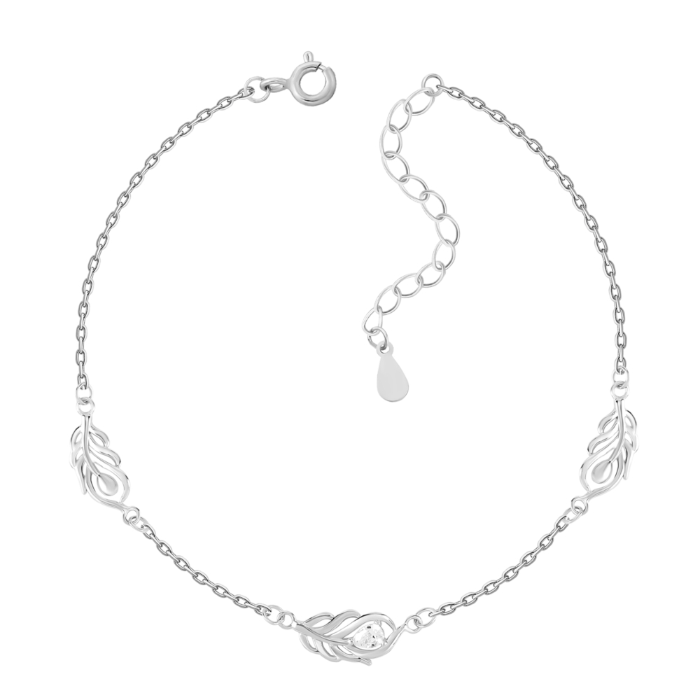 Серебряный браслет с фианитом. Артикул UG5TD03430