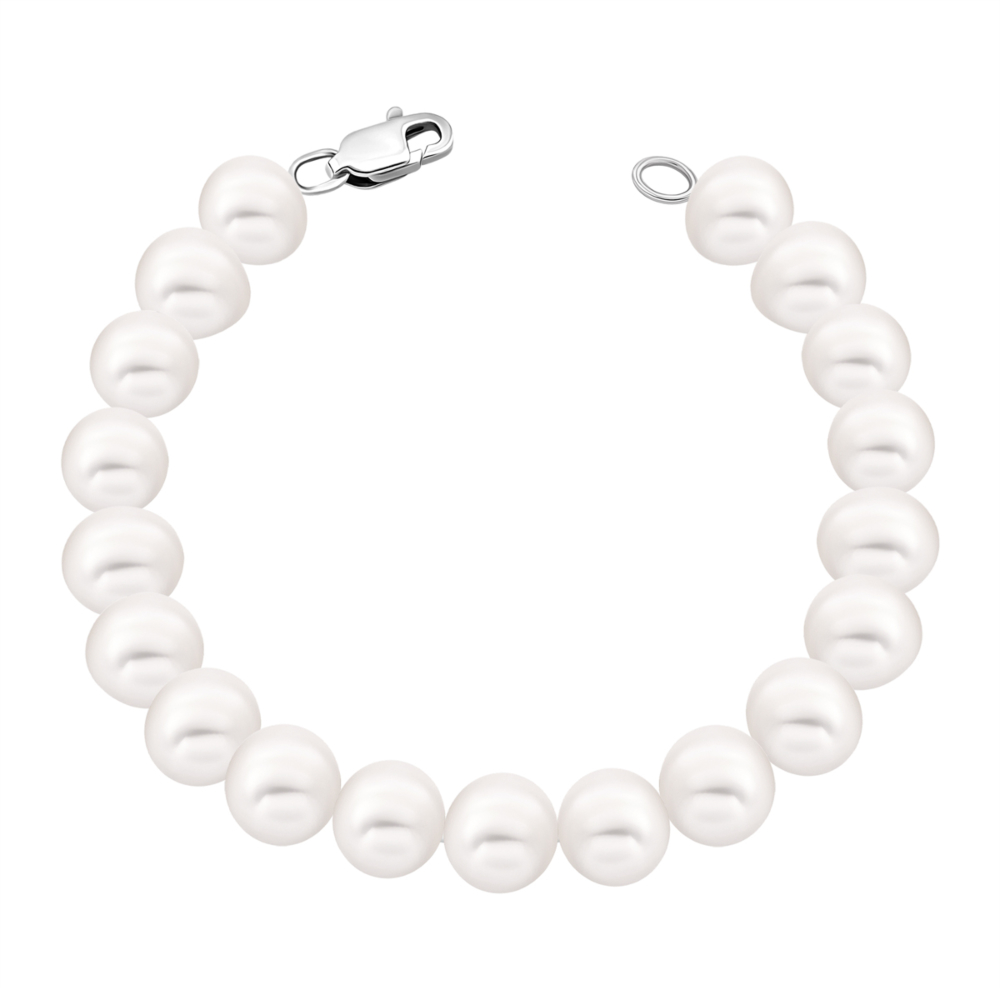 Серебряный браслет с жемчугом.Артикул UG5PS0910бр