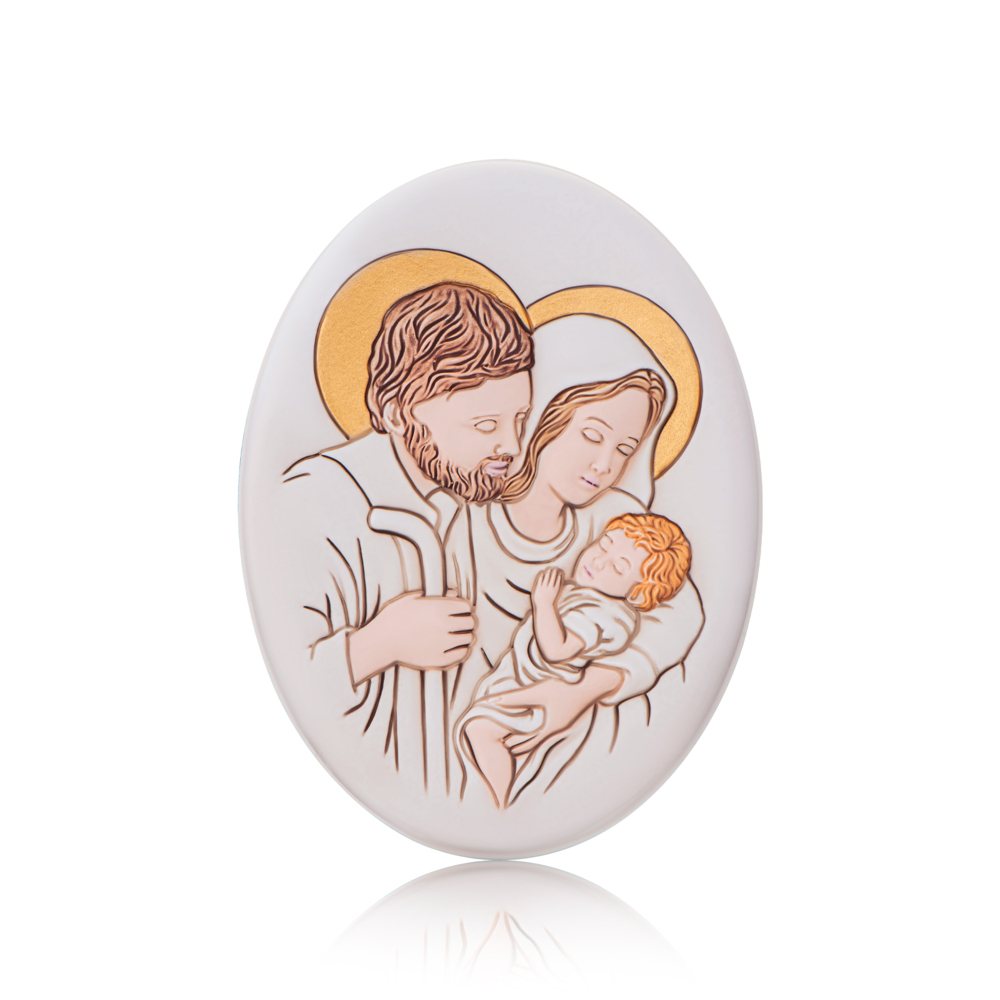Срібна ікона «Св. Сімейство». Артикул B1036