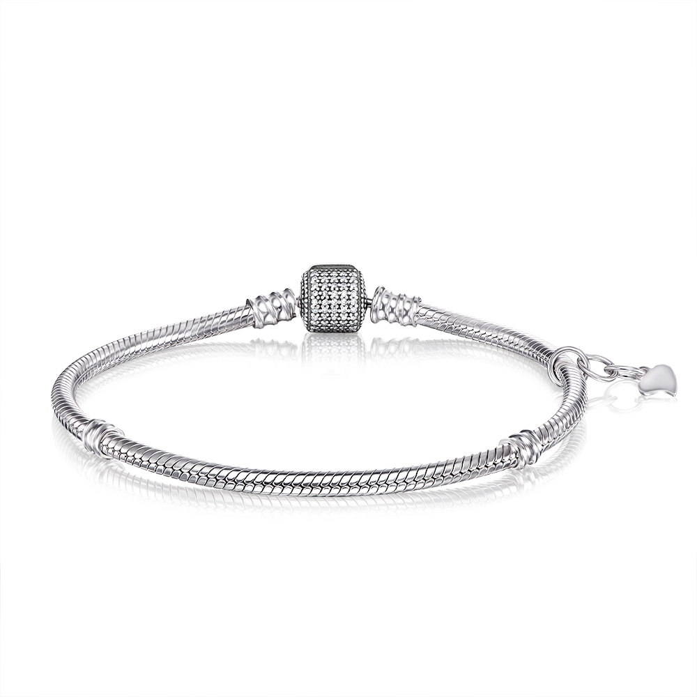 Серебряный браслет с фианитами. Артикул 700Ф/19