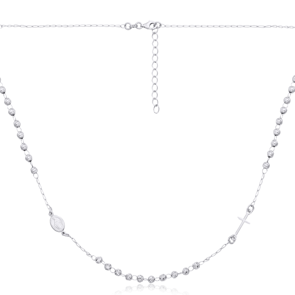 Серебряное колье. Артикул 548F027_CL-K/12