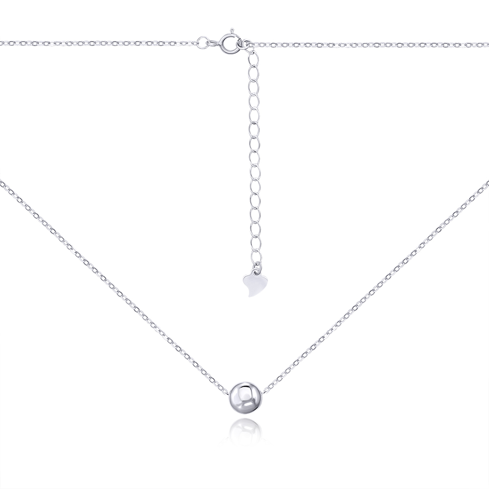 Серебряное колье с шаром. Артикул 2D11511-L/12
