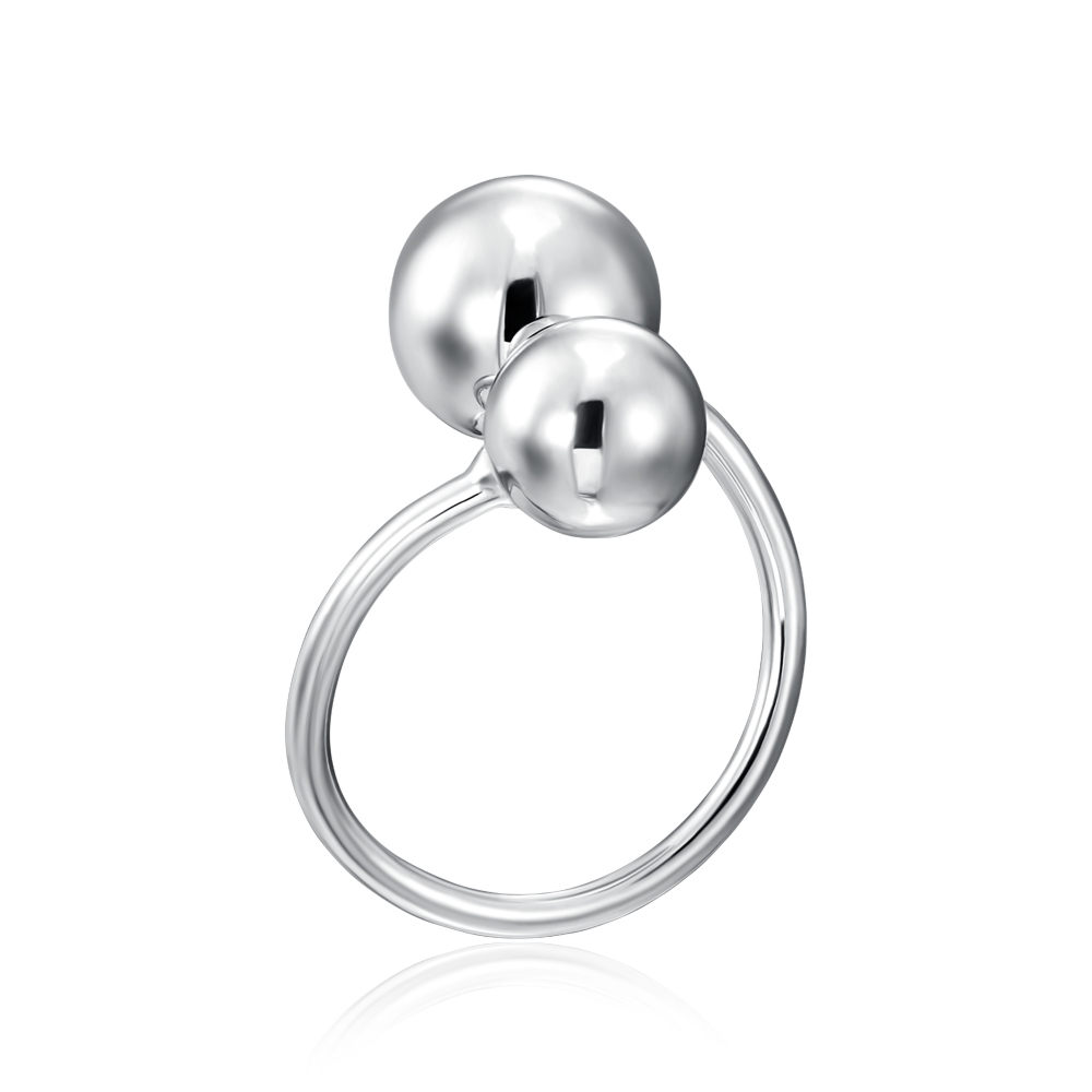 Серебряное кольцо без вставки. Артикул RPB003-R/12