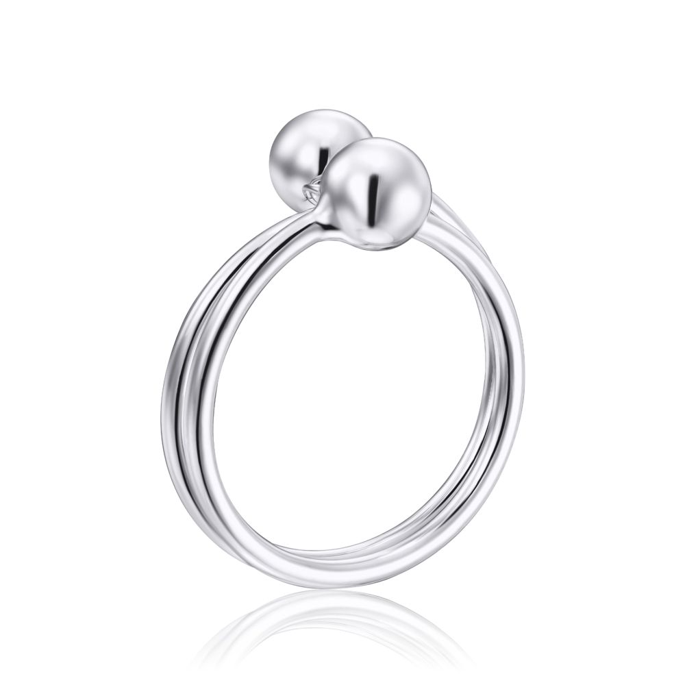 Серебряное кольцо без вставки. Артикул RPB029-R/12