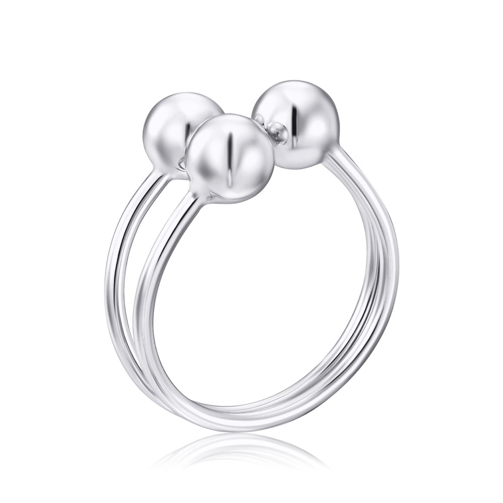 Серебряное кольцо без вставки. Артикул RPB031-R/12