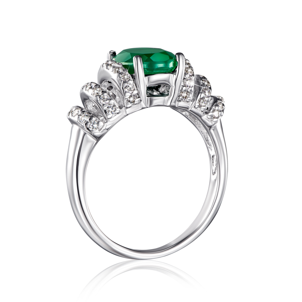Серебряное кольцо с агатом. Артикул GRE2353-R/12/6219