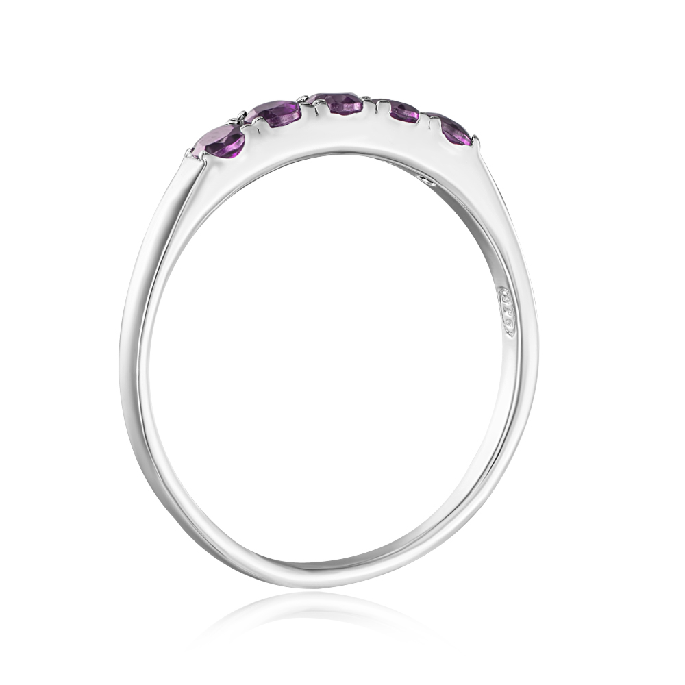 Серебряное кольцо с аметистом. Артикул GRE3202-R/12/7115