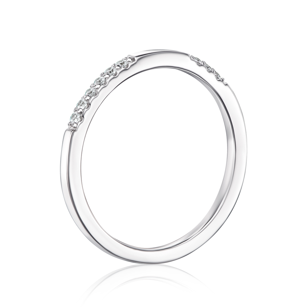 Серебряное кольцо с фианитами. Артикул OL02780A-R/12/1