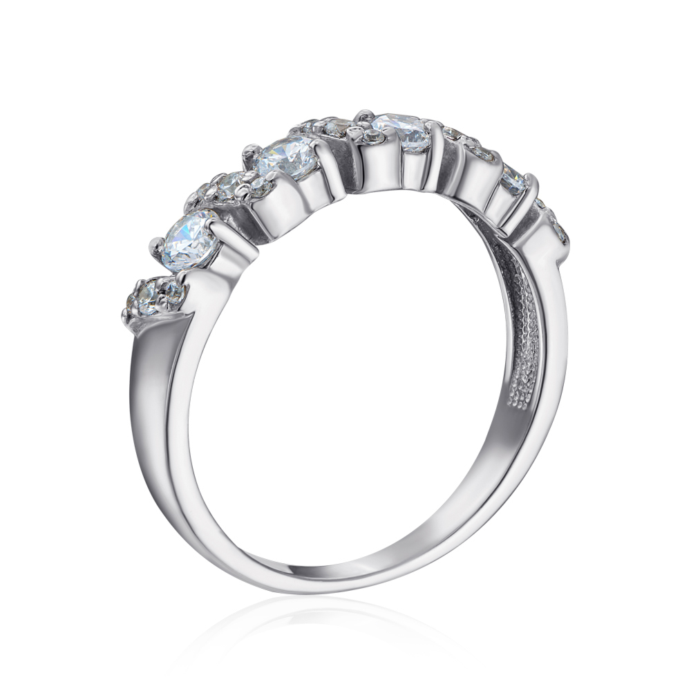 Серебряное кольцо с фианитами Tesori Zirconia. Артикул 00937/12/1/4032