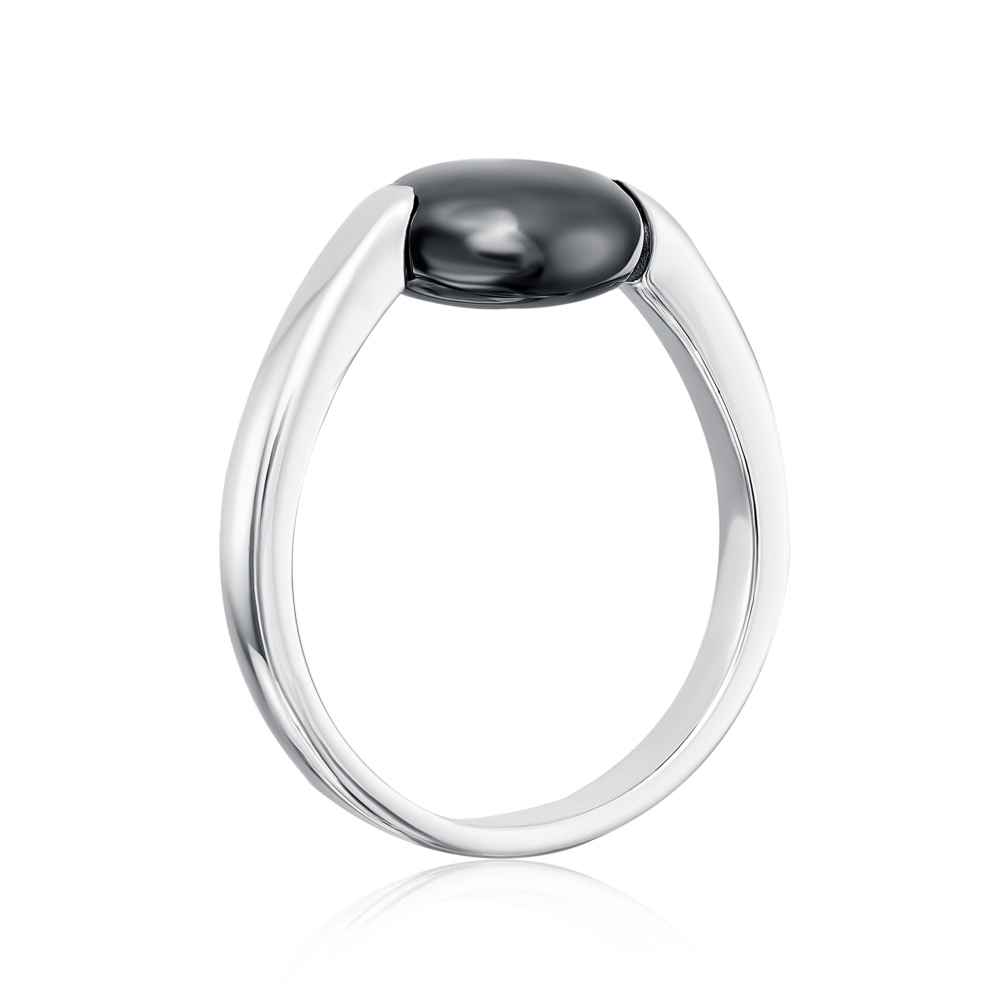 Серебряное кольцо с керамикой. Артикул SR2825-B-R/12