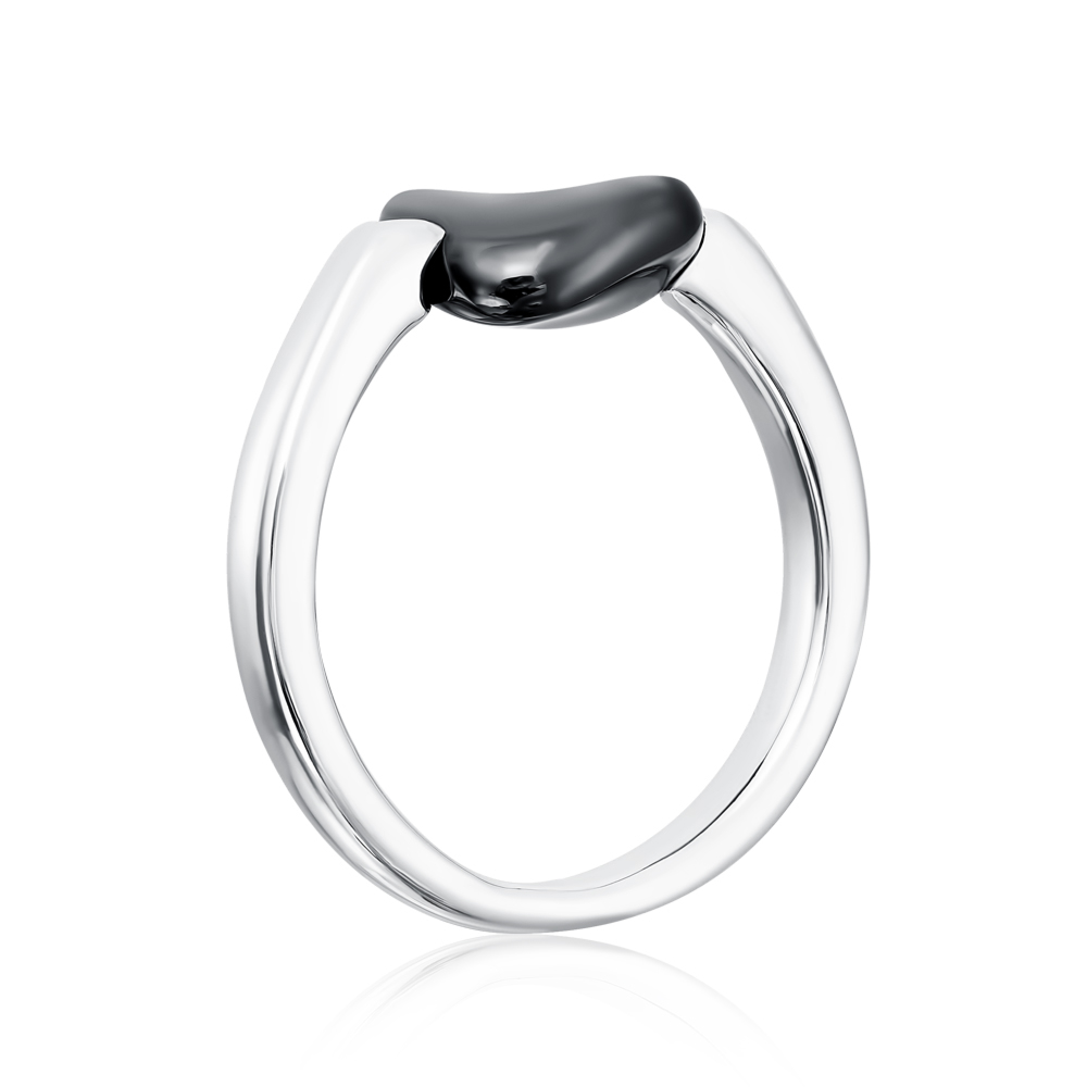 Серебряное кольцо с керамикой. Артикул SR3015-B-R/12