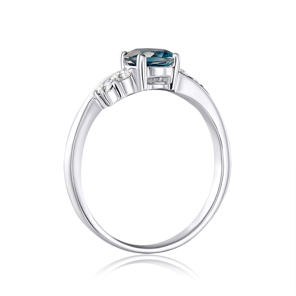 Серебряное кольцо с London топазом. Артикул OR565-R/12/6239