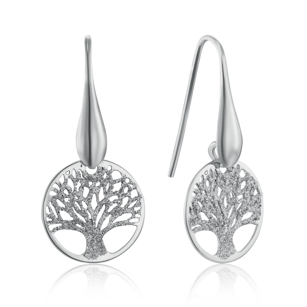 Серебряные серьги «Дерево» без вставки. Артикул PR0034_OR1558B-E/12/3609