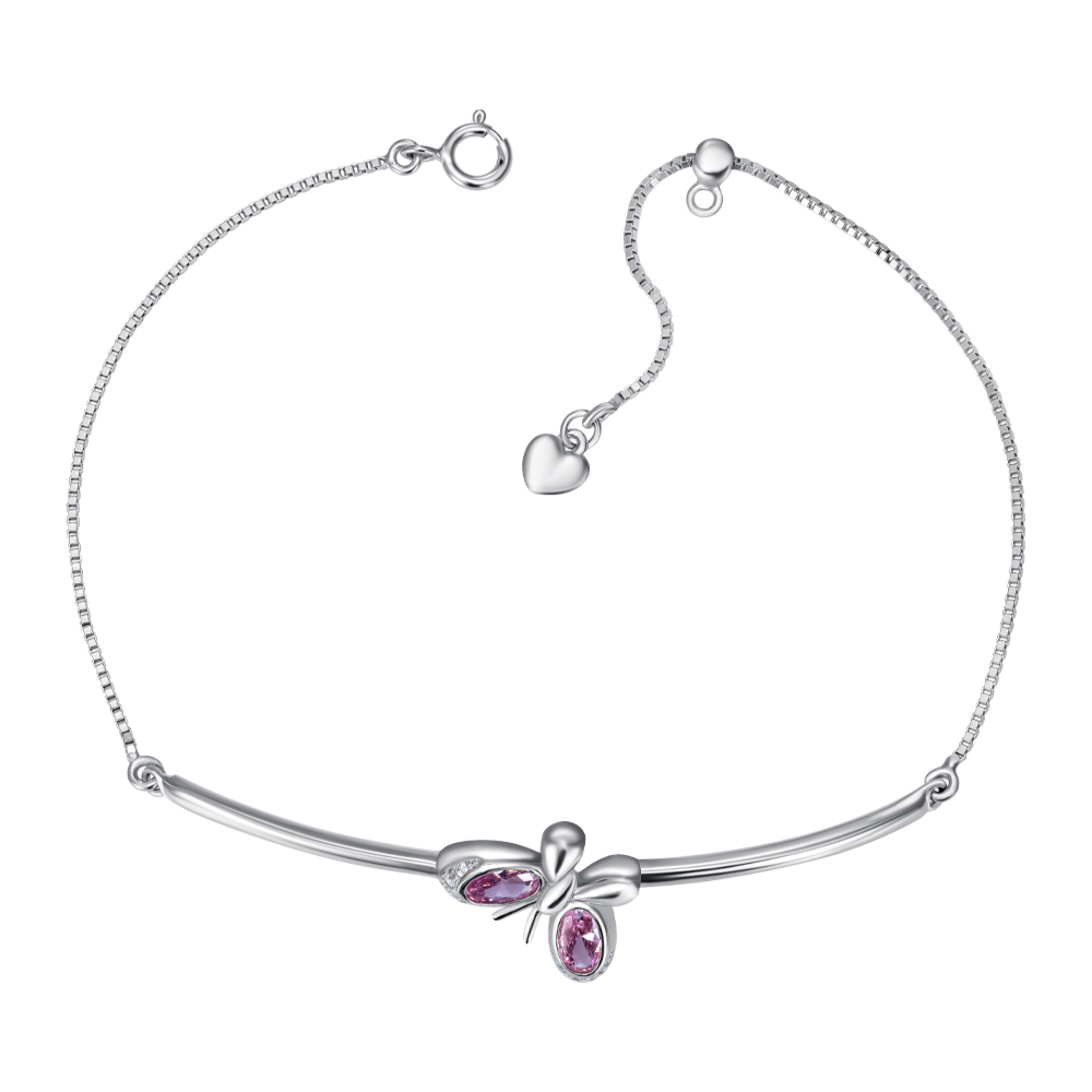 Серебряный браслет с фианитами. Артикул SL00088-B/12/1506