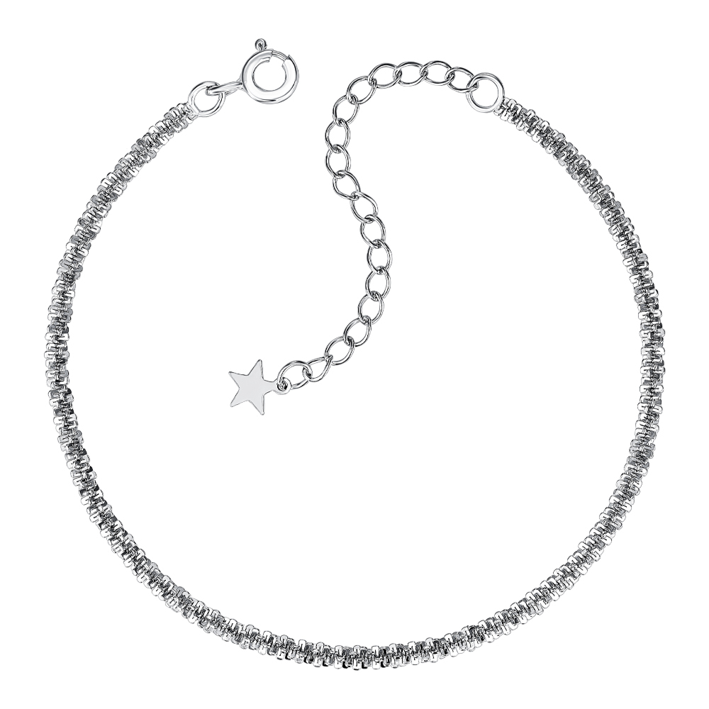 Серебряный браслет без вставки. Артикул SL00305-B/12