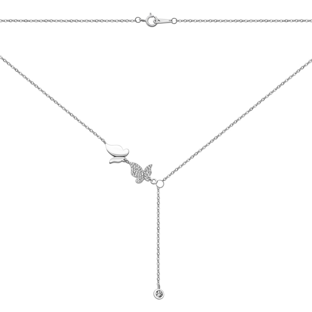 Серебряное колье с фианитами. Артикул UG5SN00095