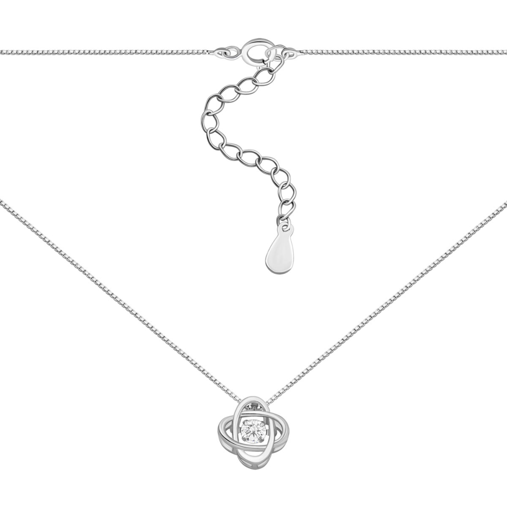 Серебряное колье с фианитом. Артикул UG5SN00676