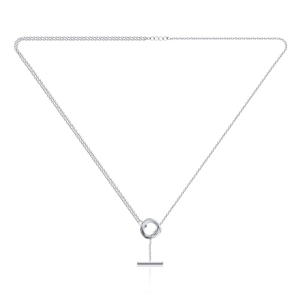 Срібне кольє SN11657A-K/12