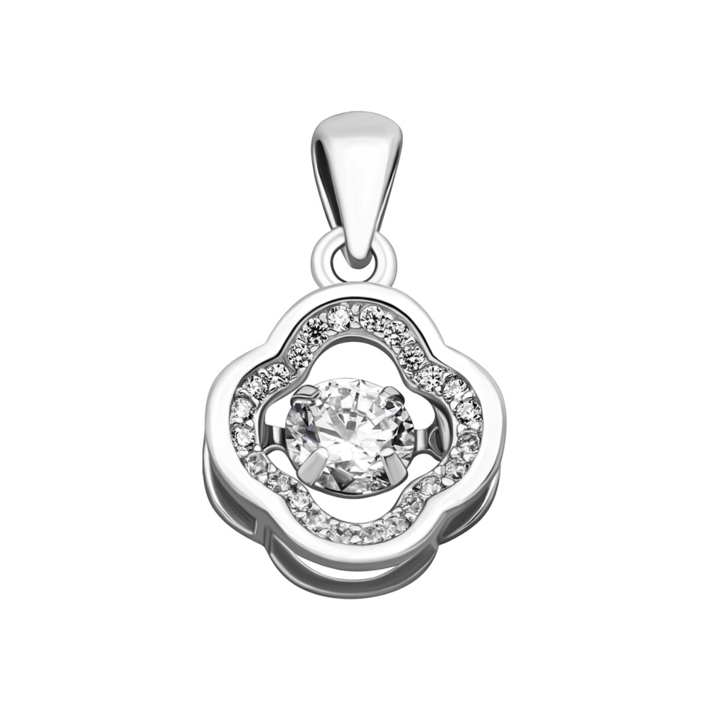 Серебряная подвеска с фианитами. Артикул UG5SP00339
