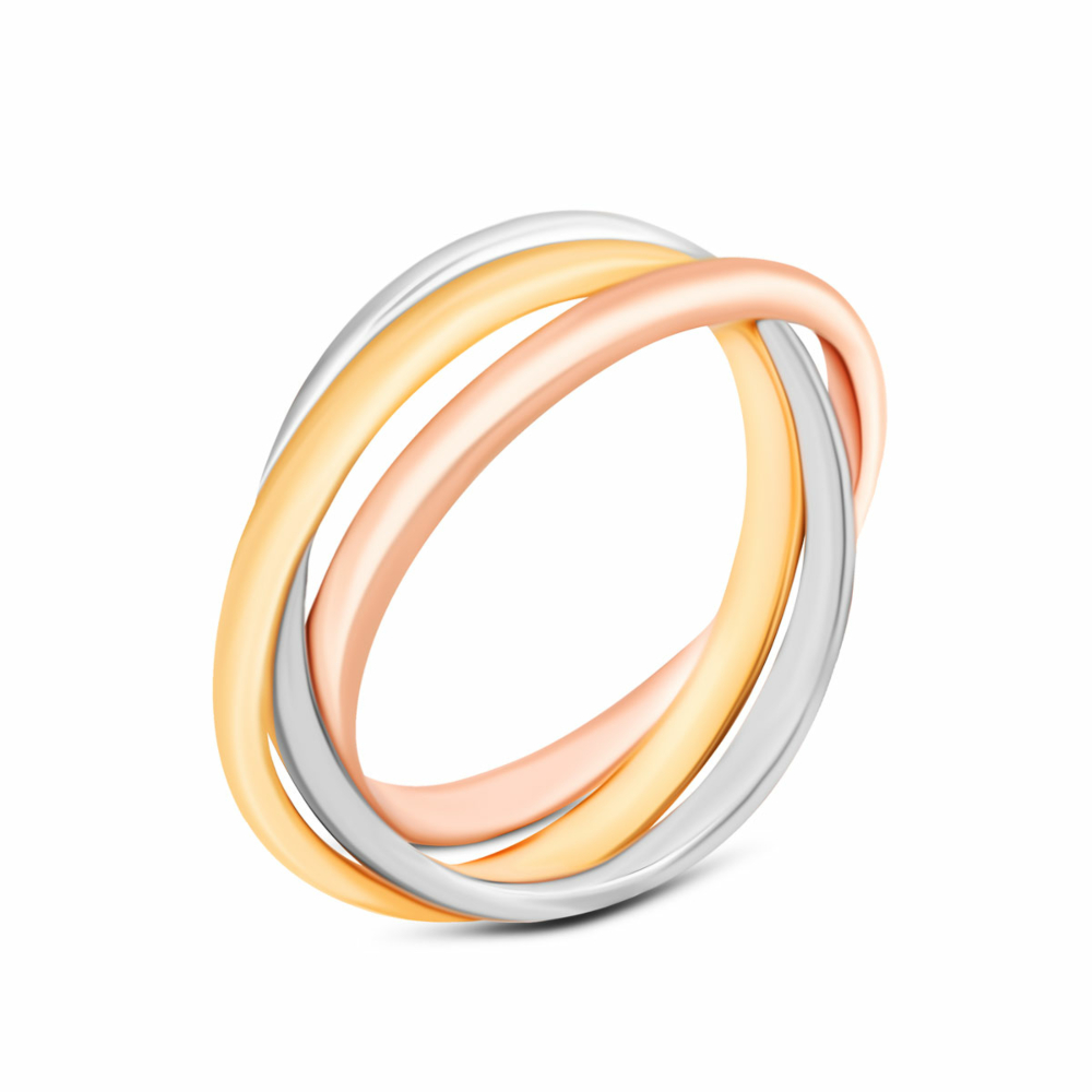 Серебряное кольцо с позолотой. Артикул UG5SR18626
