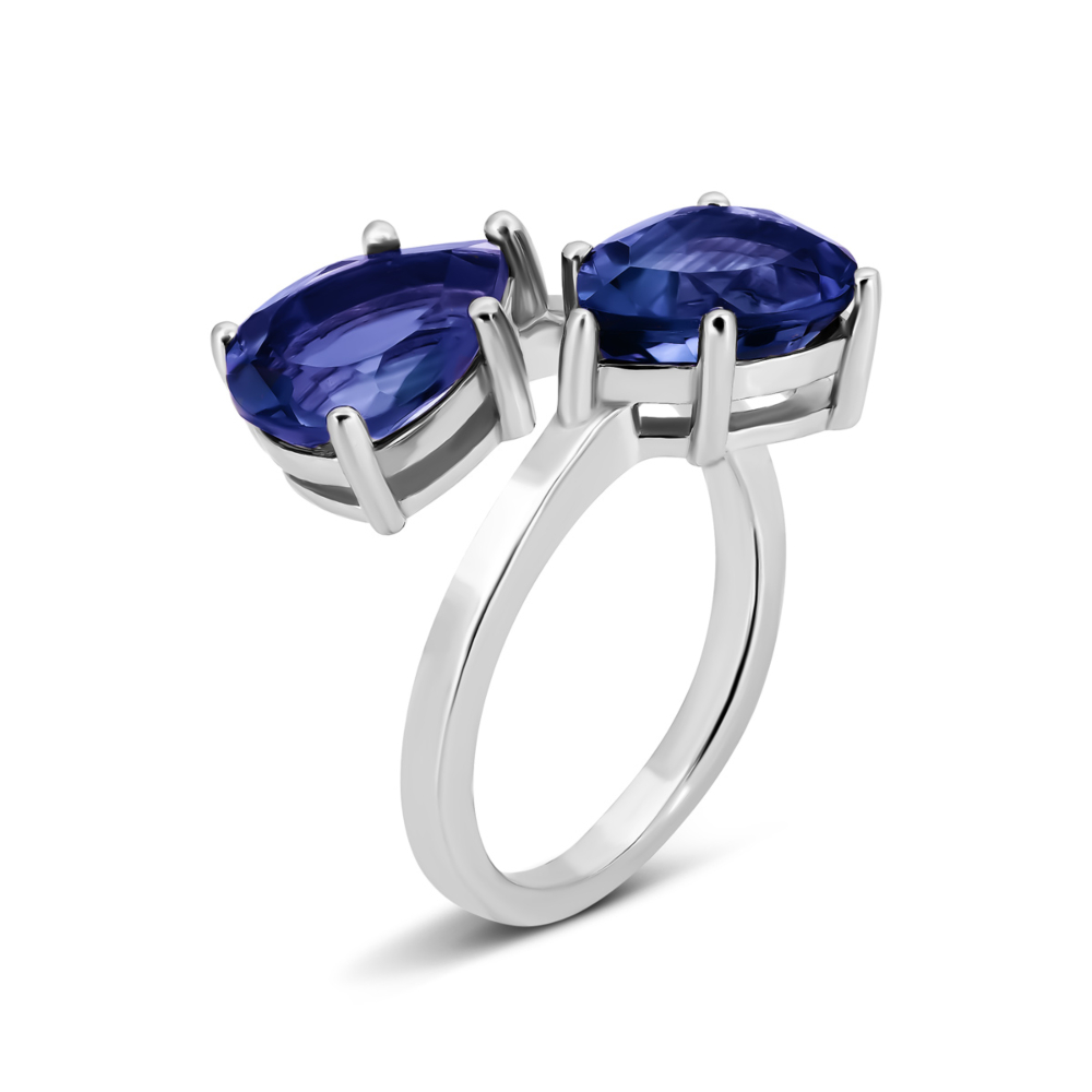 Срібна каблучка з Crystal . Артикул UG5SR31325-BW Sap gl