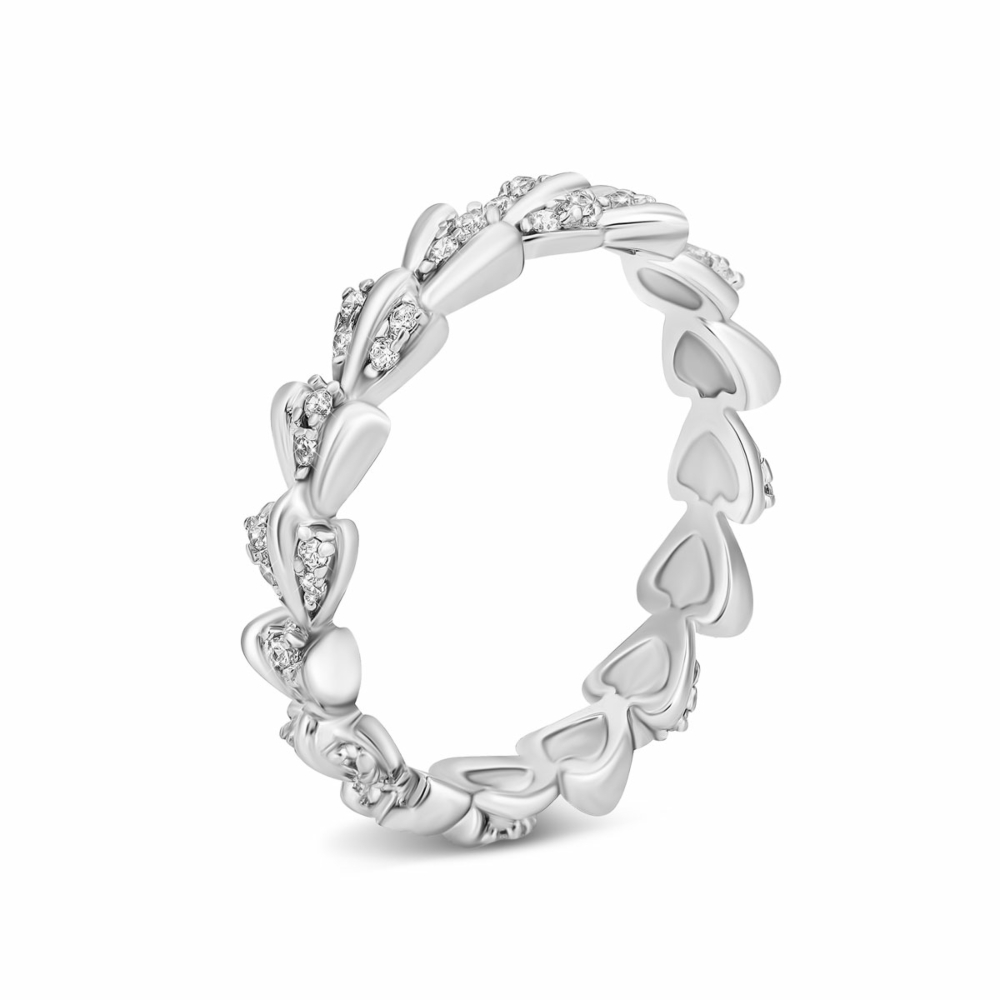 Серебряное кольцо с фианитами. Артикул UG5SR38392