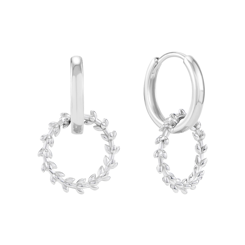 Срібні сережки-підвіски. Артикул UG5B06097