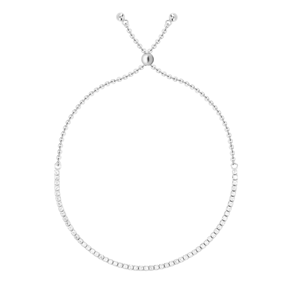 Серебряный браслет с фианитами. Артикул UG5D05673