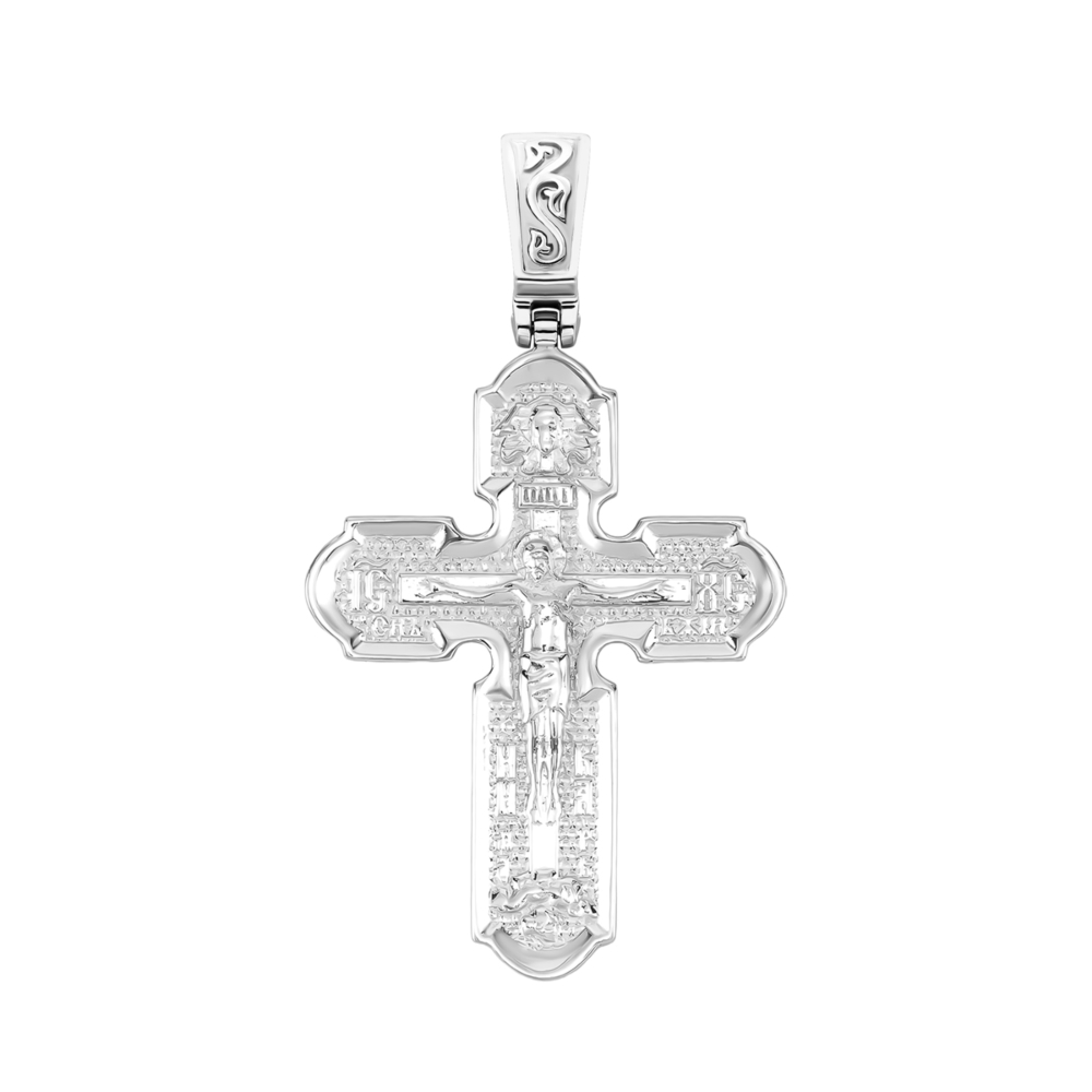 Серебряный крестик. Распятие Христа. Артикул UG52-0844.0.2