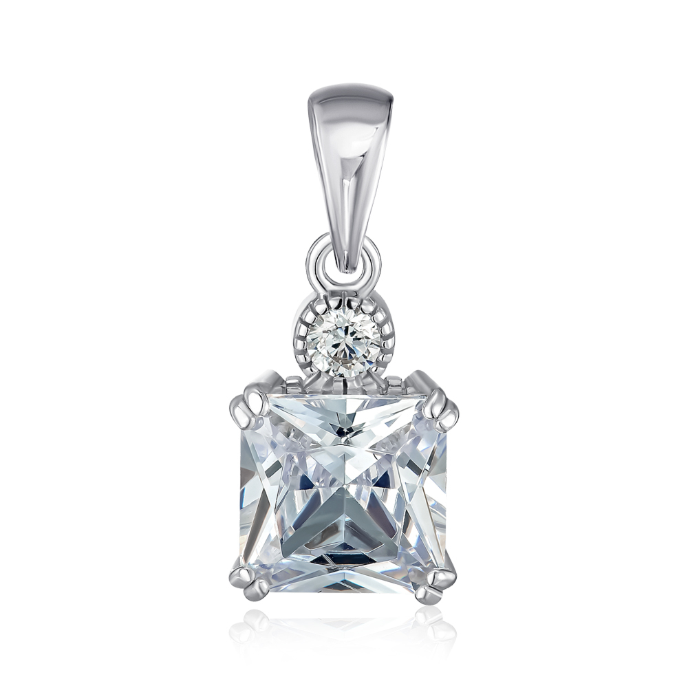 Серебряная подвеска с фианитами. Артикул SZDN08752-P/12/1
