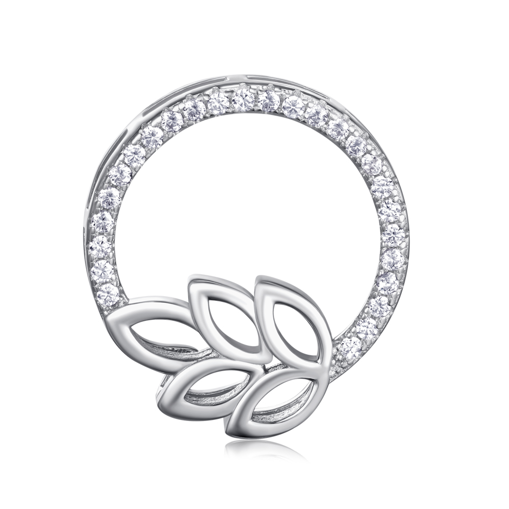 Серебряная подвеска с фианитами. Артикул SZDP00295-P/12/1