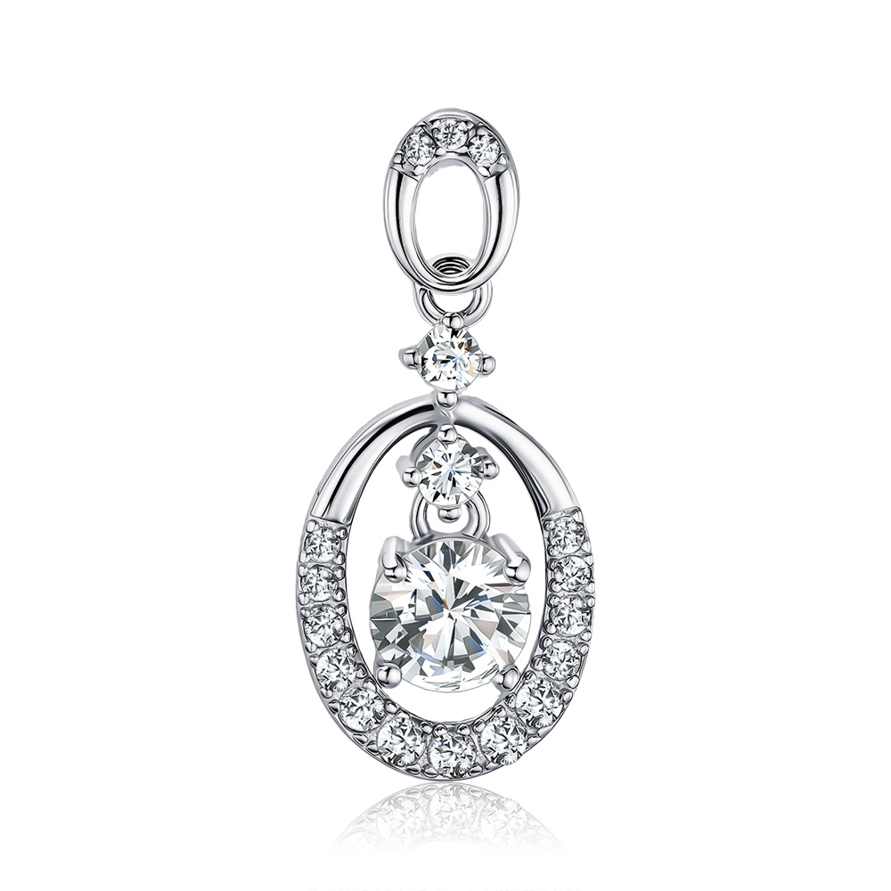 Серебряная подвеска с фианитами SZDP00365-P/12/1