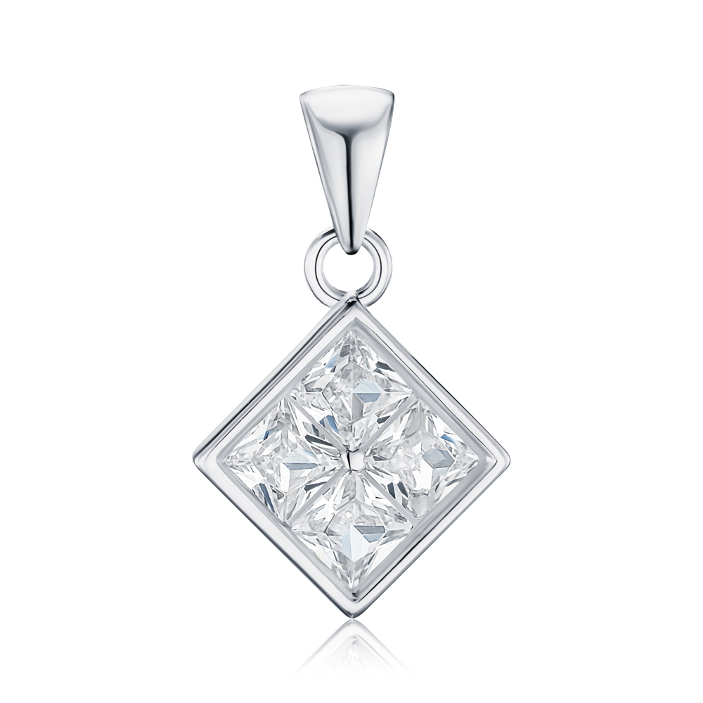 Серебряная подвеска с фианитами SZDP00375-P/12/1