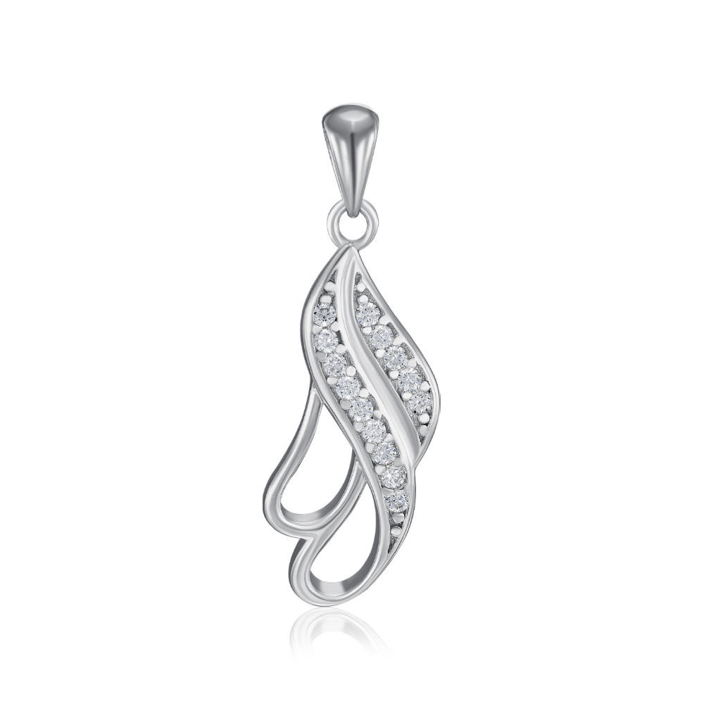 Серебряная подвеска с фианитами. Артикул SZDP00392-P/12/1