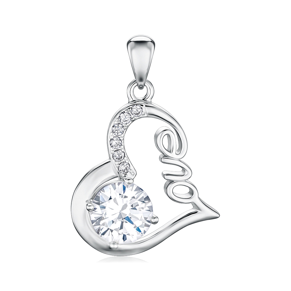 Серебряная подвеска с фианитами SZDP01864-P/12/1