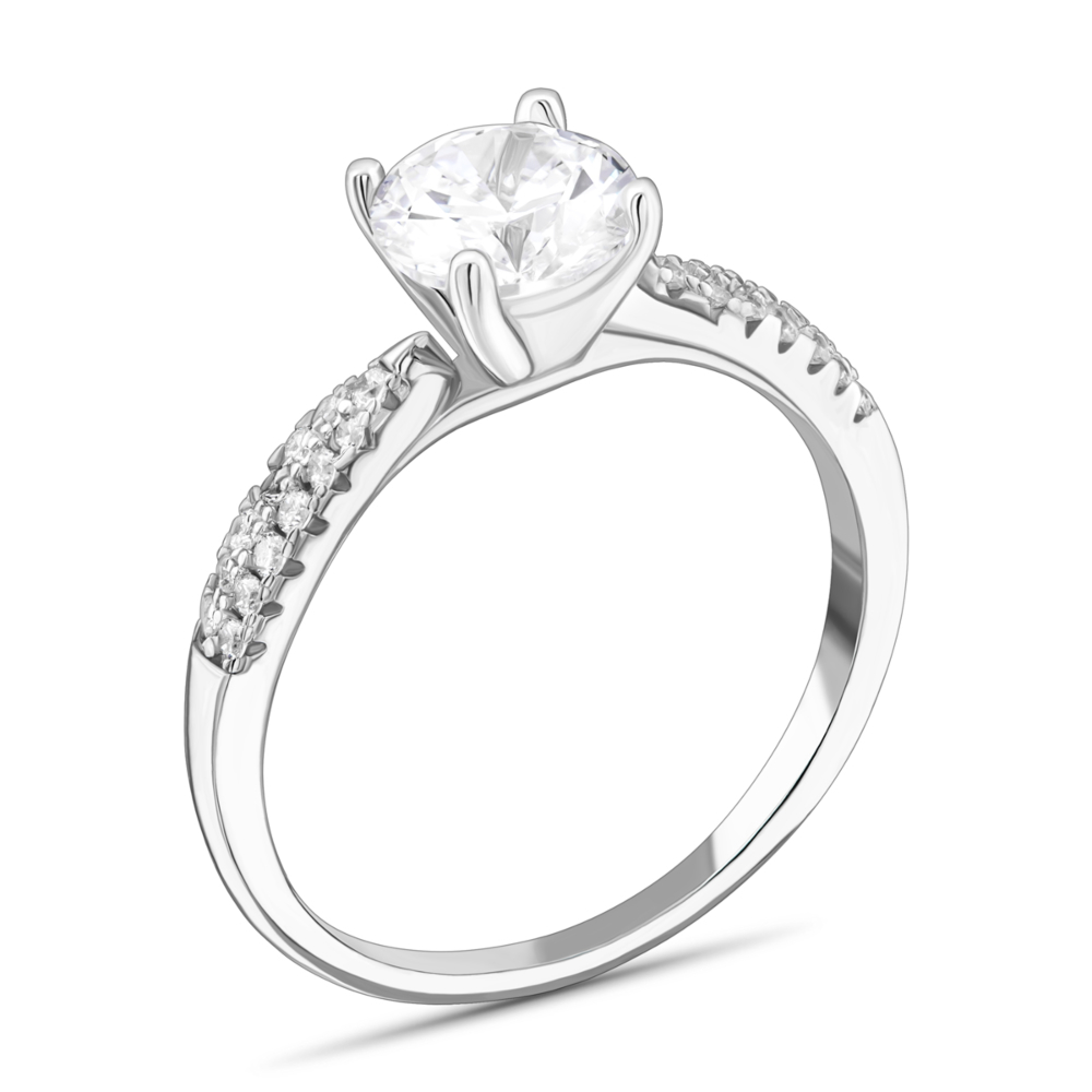 Серебряное кольцо с фианитами. Артикул UG5SZDR00946
