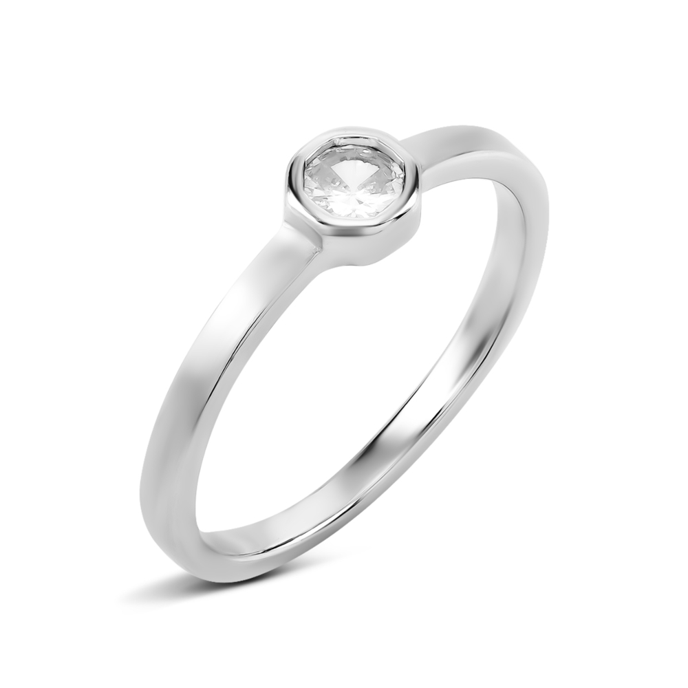 Серебряное кольцо с фианитом. Артикул UG5SZDR03078