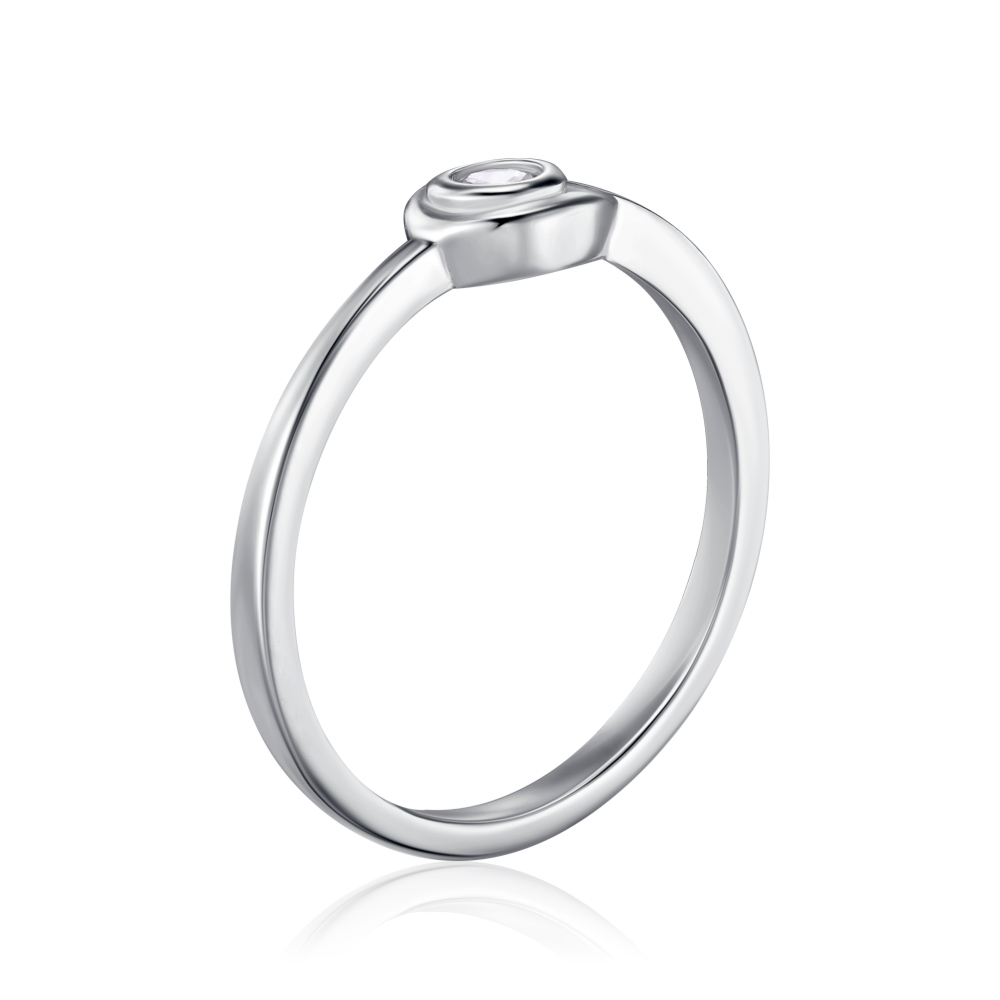 Серебряное кольцо с фианитом SZDR09730-R/12/1