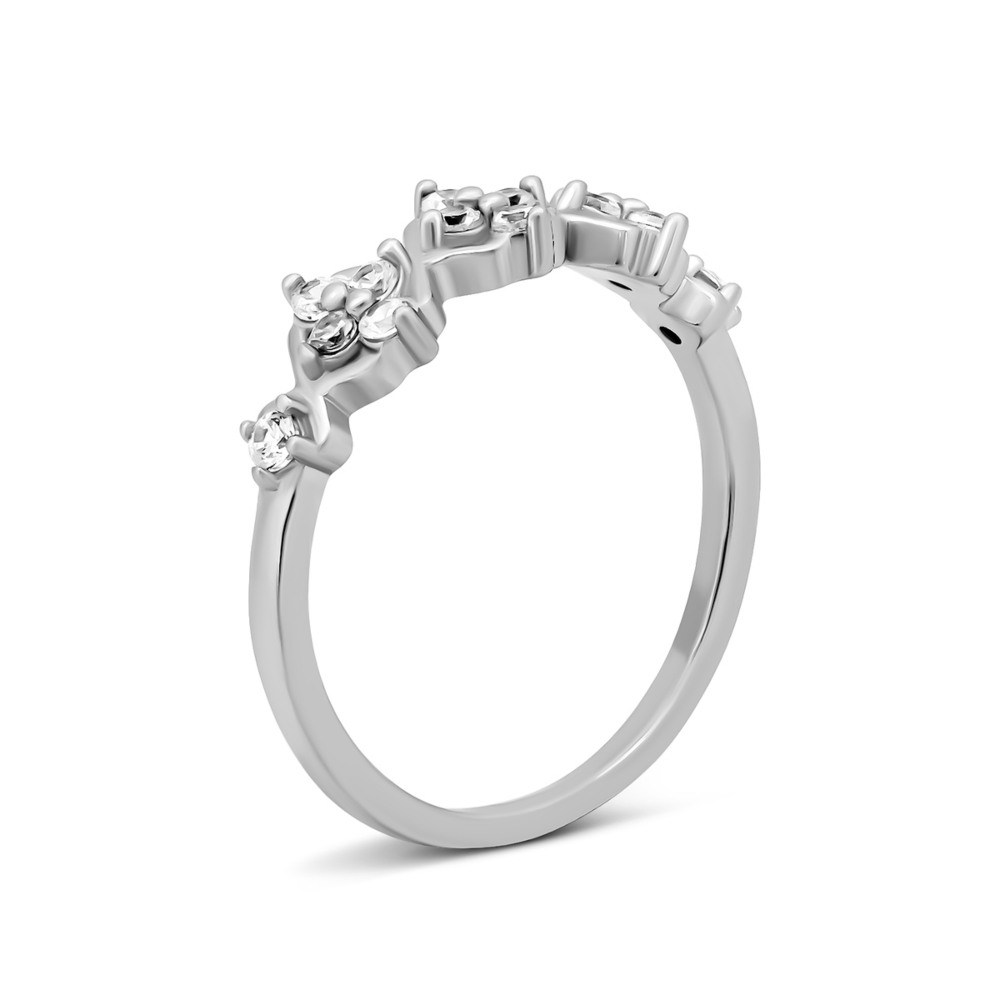 Серебряное кольцо с фианитами. Артикул UG5SZDR11239