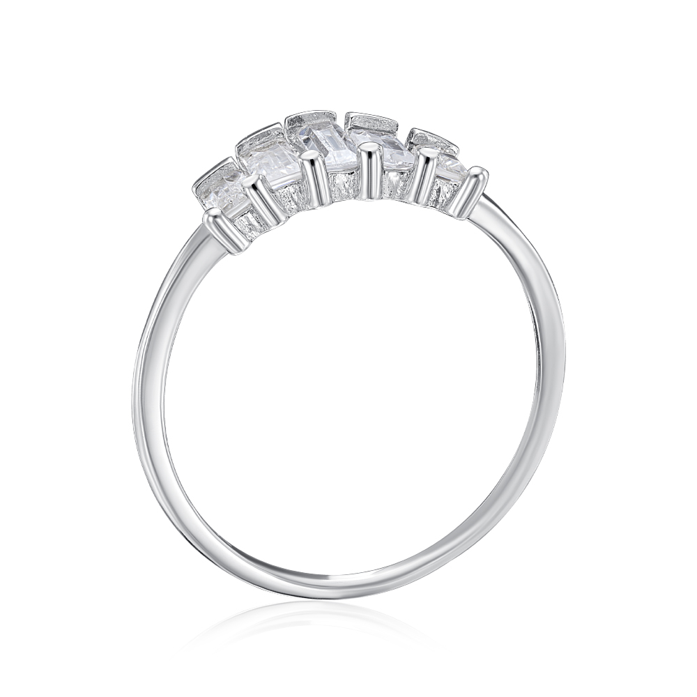 Серебряное кольцо с фианитами. Артикул SZDR15579-R/12/1