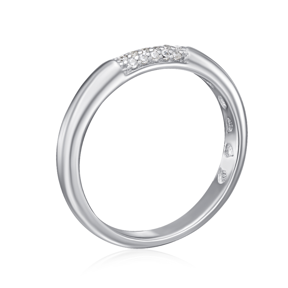 Серебряное кольцо с фианитами. Артикул SZDR15614-R/12/1