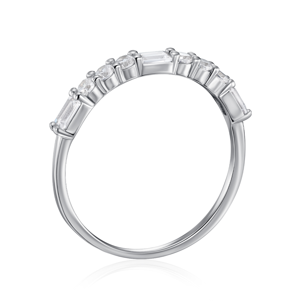 Серебряное кольцо с фианитами. Артикул SZDR15629-R/12/1