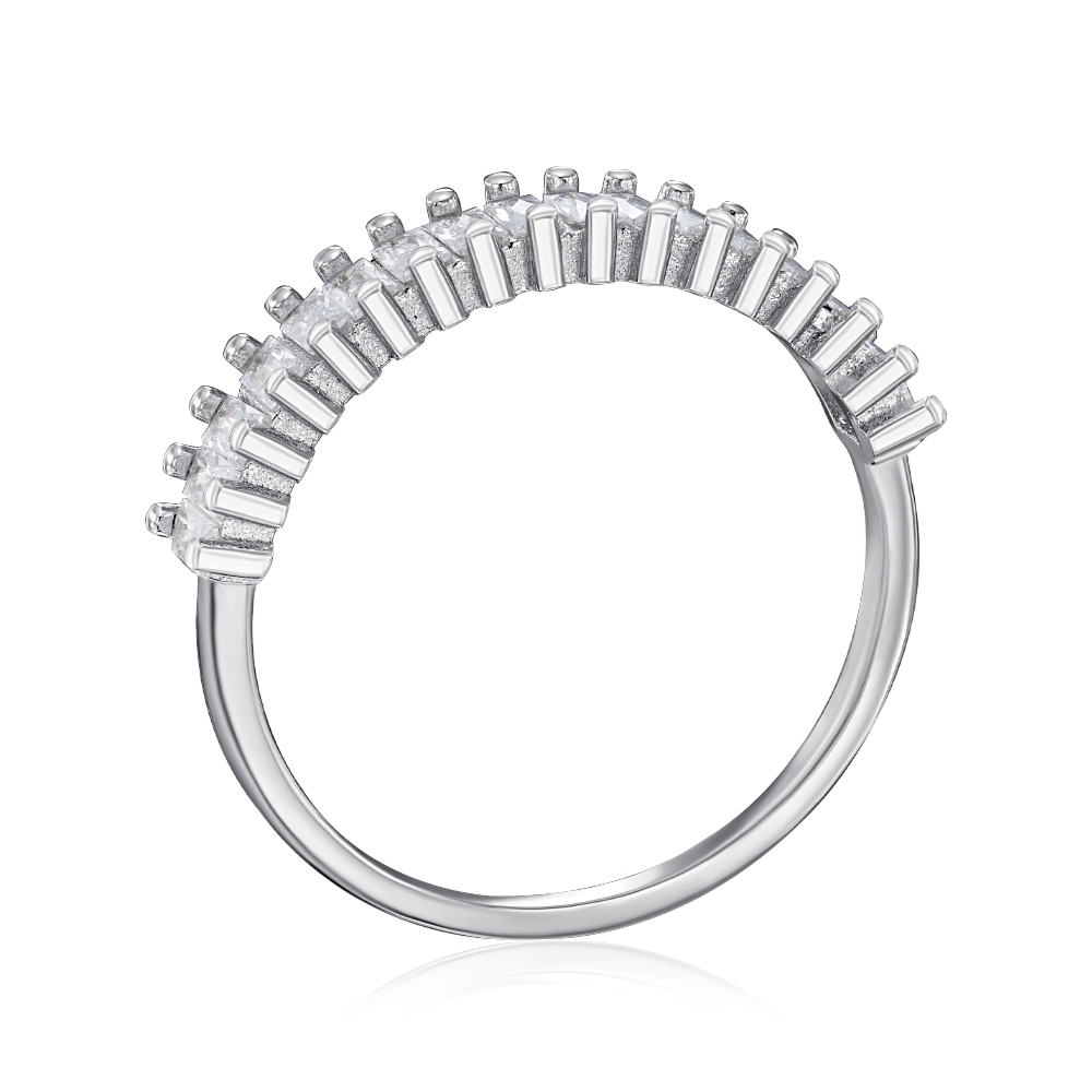 Серебряное кольцо с фианитами. Артикул SZDR15630-R/12/1